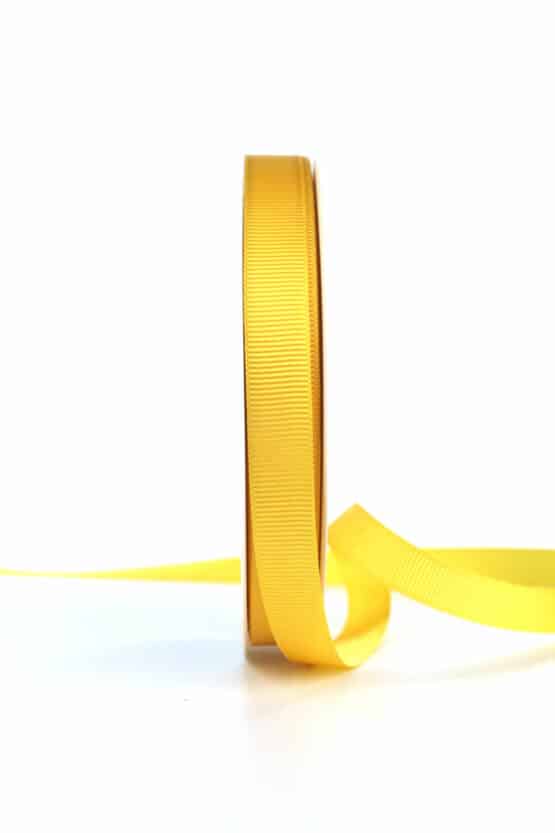 Ripsband, gelb, 15 mm breit - geschenkband, geschenkband-einfarbig, ripsband