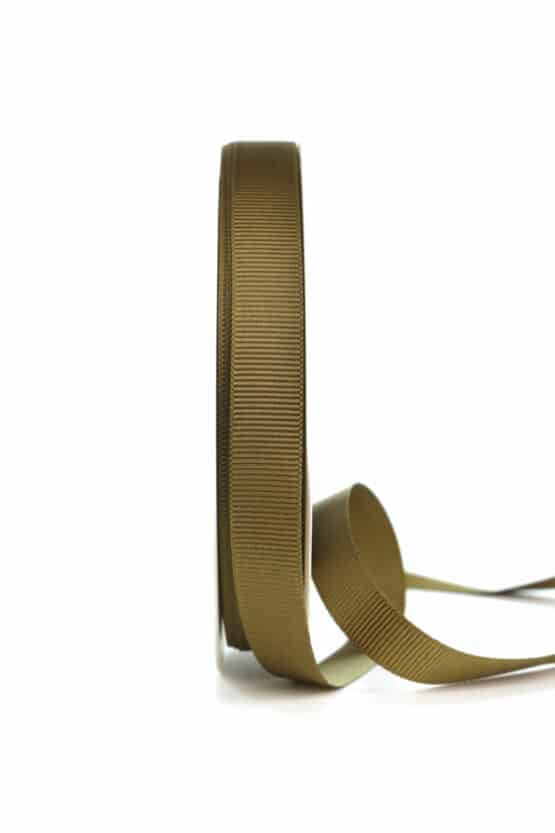 Ripsband, olivgrün, 15 mm breit - geschenkband, geschenkband-einfarbig, ripsband