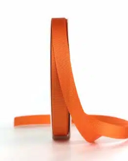 Ripsband, orange, 15 mm breit - geschenkband-einfarbig, ripsband, geschenkband