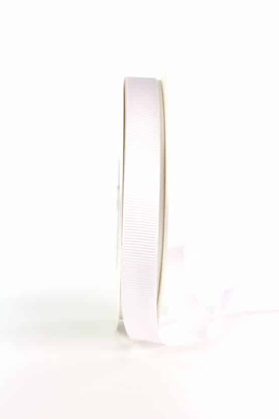 Ripsband, weiß, 15 mm breit - geschenkband, geschenkband-einfarbig, ripsband