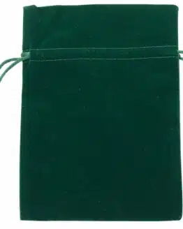 Samt-Säckchen moosgrün, 130x100 mm - geschenk-saeckchen, geschenkverpackung