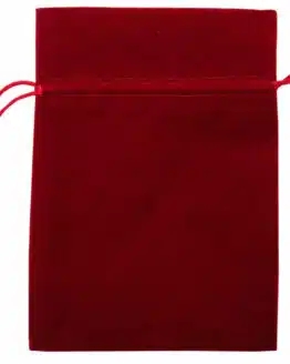 Samt-Säckchen rot, 180x130 mm - geschenkverpackung, geschenk-saeckchen
