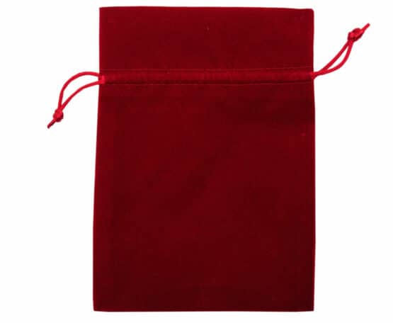Samt-Säckchen rot, 130x100 mm - geschenkverpackung, geschenk-saeckchen