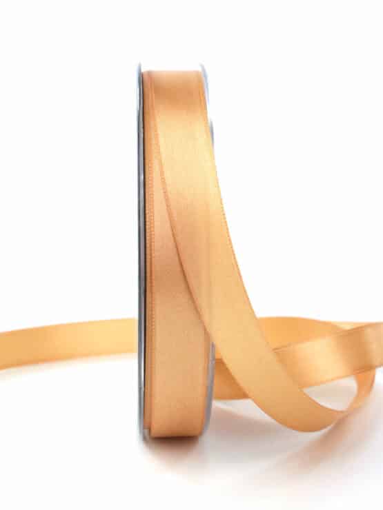 Doppelsatinband, pfirsich, 15 mm breit - satinband, satinband-dauersortiment