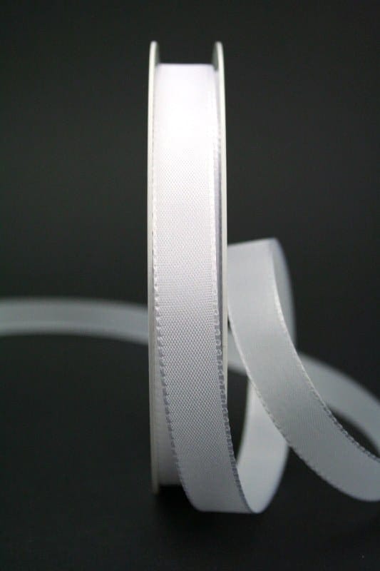 Schleifenband weiß, 15 mm breit - hochzeit, geschenkband-fuer-anlaesse, anlasse