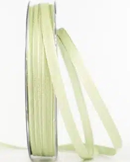 Taftband, pastellgrün, 6 mm breit - taftband
