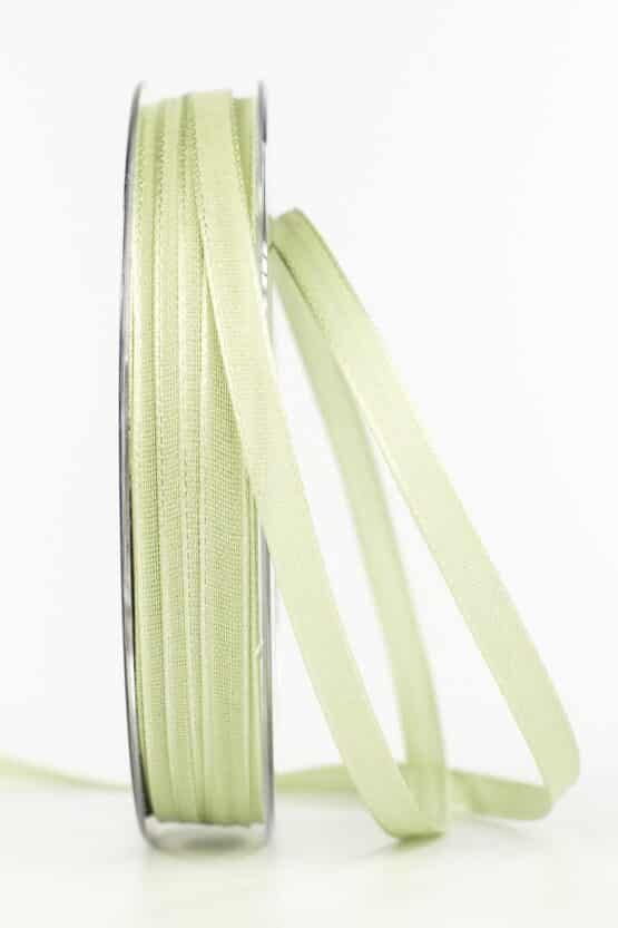 Taftband, pastellgrün, 6 mm breit - taftband