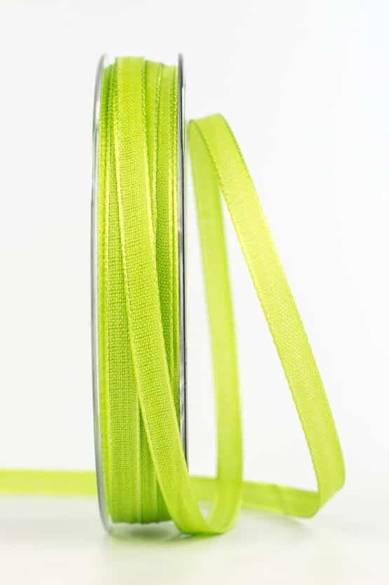 Taftband, hellgrün, 6 mm breit - taftband