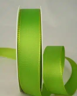 Geschenk- und Dekoband Taftband, 25 mm breit, grasgrün - taftband