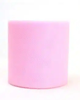 Tüll rosa, 100 mm breit, 50 m Rolle - tull, outdoor-bander