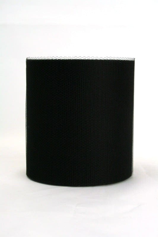 Tüll schwarz, 100 mm breit - tull, outdoor-bander