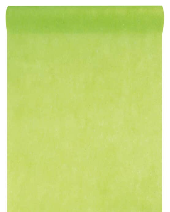 Vlies-Tischläufer BUDGET hellgrün, 30 cm, 10 m Rolle - dekovlies-budget, vlies-tischlaeufer