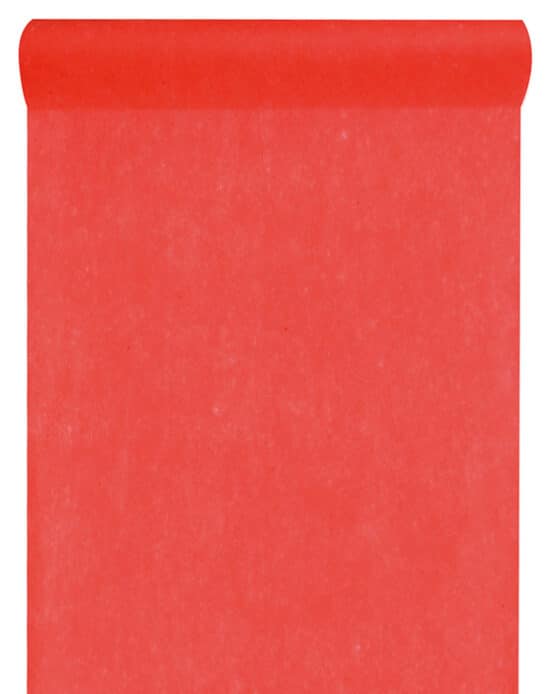 Vlies-Tischläufer BUDGET rot, 30 cm - dekovlies-budget, vlies-tischlaeufer