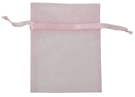 Organza-Säckchen 120x100 mm, rosa, 12 Stück - organza-saeckchen, geschenk-saeckchen, geschenkverpackung
