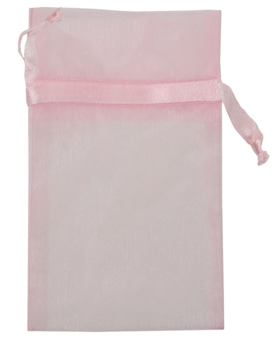 Organza-Säckchen 180x130 mm, rosa, 12 Stück - organza-saeckchen, geschenk-saeckchen, geschenkverpackung