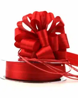 Ziehschleifenband Susifix, rot, 25 mm - geschenkband-weihnachten, hochzeit, ziehschleifen, geschenkband, geschenkband-fuer-anlaesse, geschenkband-einfarbig, geschenkband-weihnachten-einfarbig, geschenkband-weihnachten-dauersortiment, dauersortiment