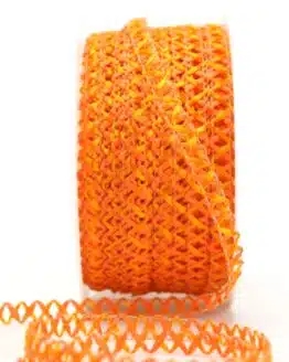 Zierlitze orange, 6 mm breit - dekoband