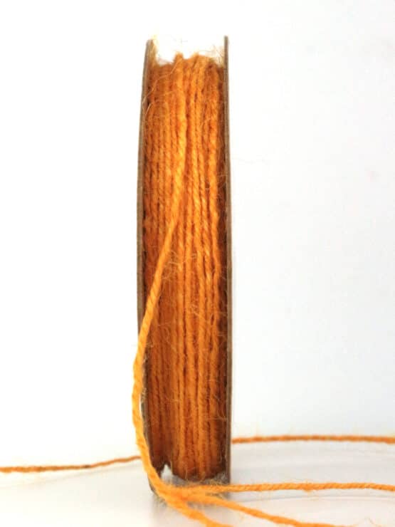 Jute-Kordel/Schnur, sonnengelb, 1,5 mm breit, 50 m Rolle - kordeln, jutekordeln