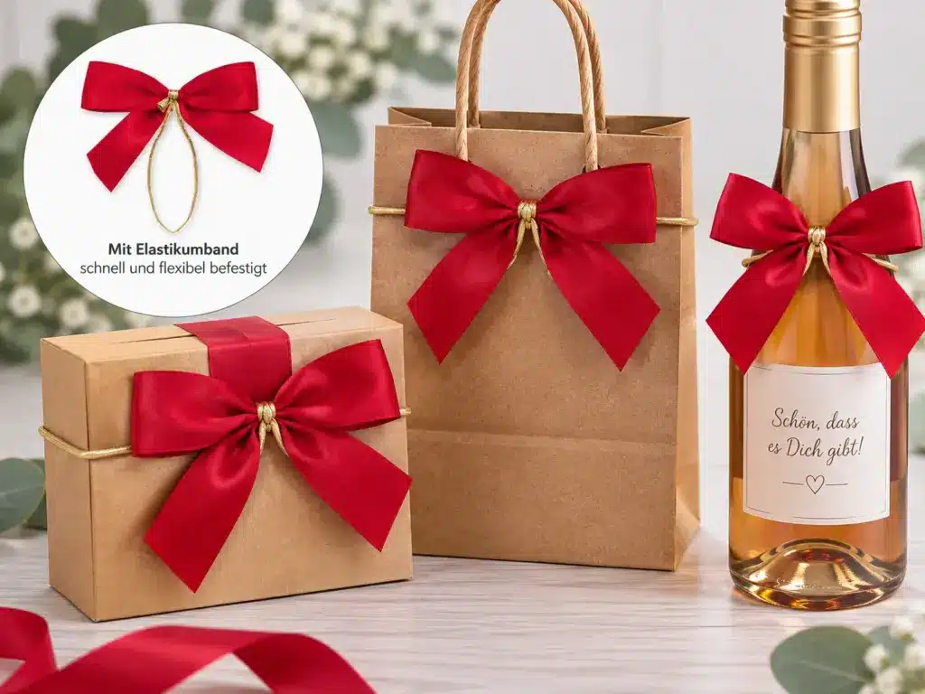 Wie befestigt man Schleifen auf Geschenkverpackungen? - tipps-tricks, schleifen-verpacken, geschenkverpackungen, geschenke-leicht-eingepackt