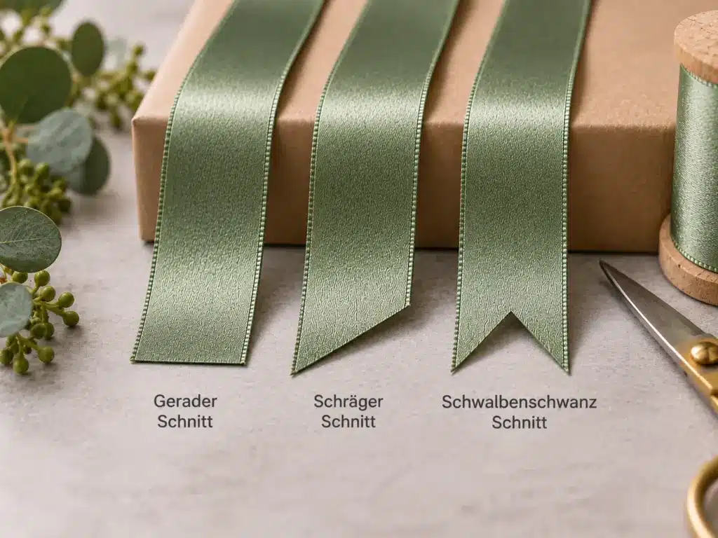 Geschenkband richtig schneiden: saubere Enden ohne Ausfransen Geschenkband richtig schneiden: saubere Enden ohne Ausfransen - satinbander, geschenkband-wissen, baender-schneiden