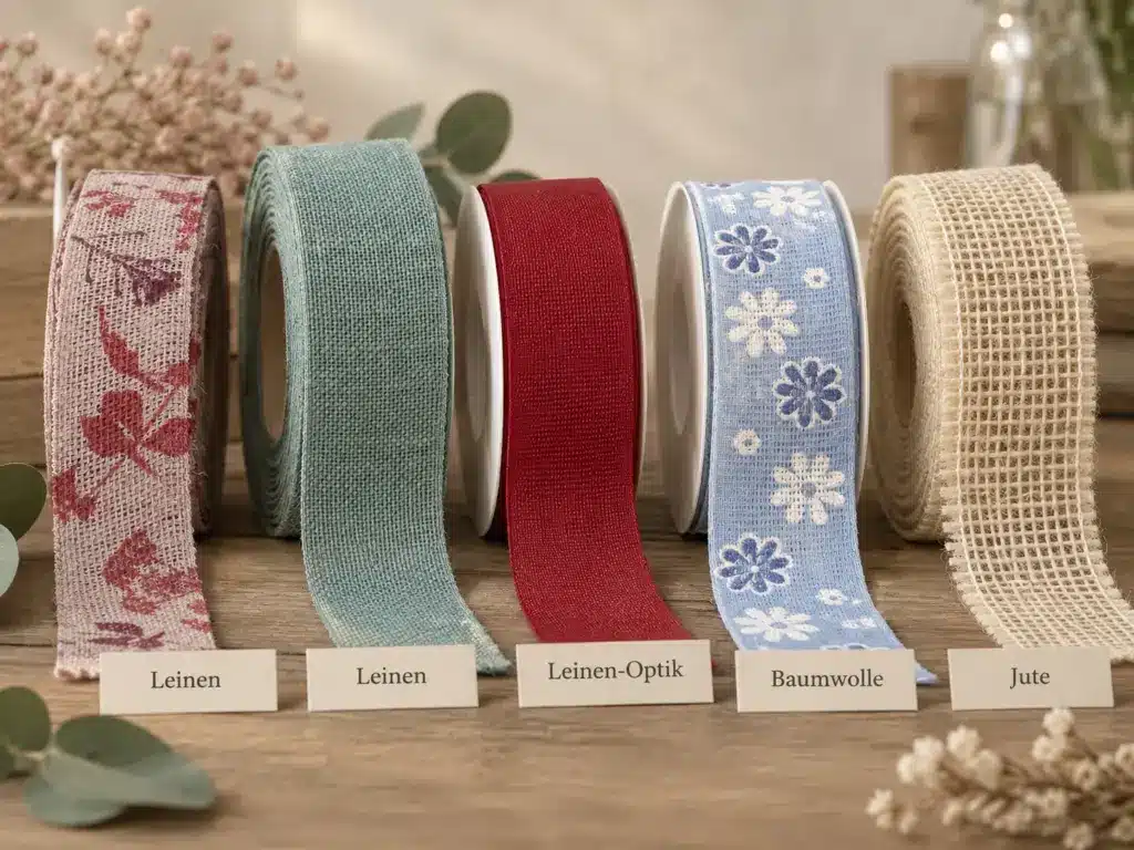 Geschenkbänder aus Naturfasern: Baumwolle, Leinen und Jute im Überblick Geschenkbänder aus Naturfasern: Baumwolle, Leinen und Jute im Überblick - materialien, allgemein